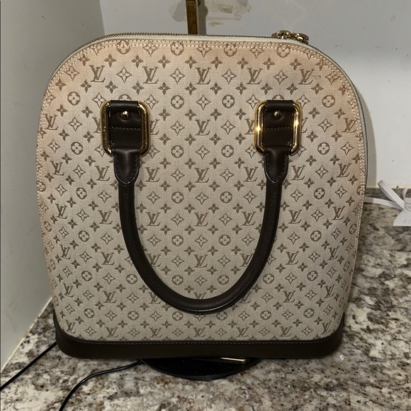 Louis Vuitton Tan and Gold Laptop Bag PRE-OWNED. Project bag. - Picture 1 of 16